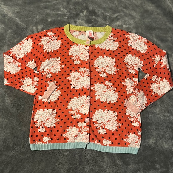 Host Pick 🎉 Matilda Jane Serendipity Huckleberry Floral & Polka Dot Sweater Sz 6 - Picture 2 of 3